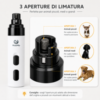 Persona che usa LimaZampa sulle unghie di un cane