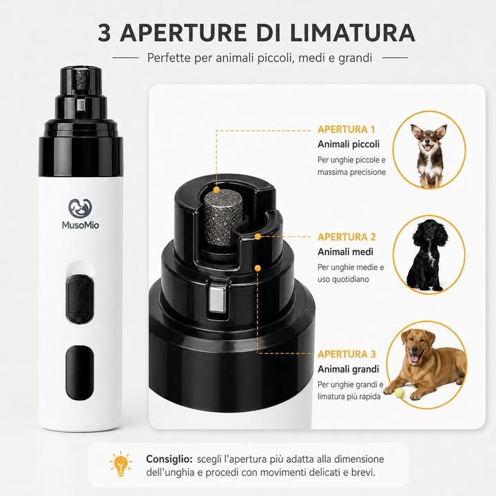 Persona che usa LimaZampa sulle unghie di un cane
